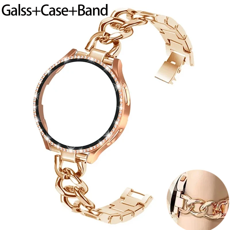 Accessories For Galaxy Watch 5 - Bling Kılıf + Bilezik Samsung Galaxy