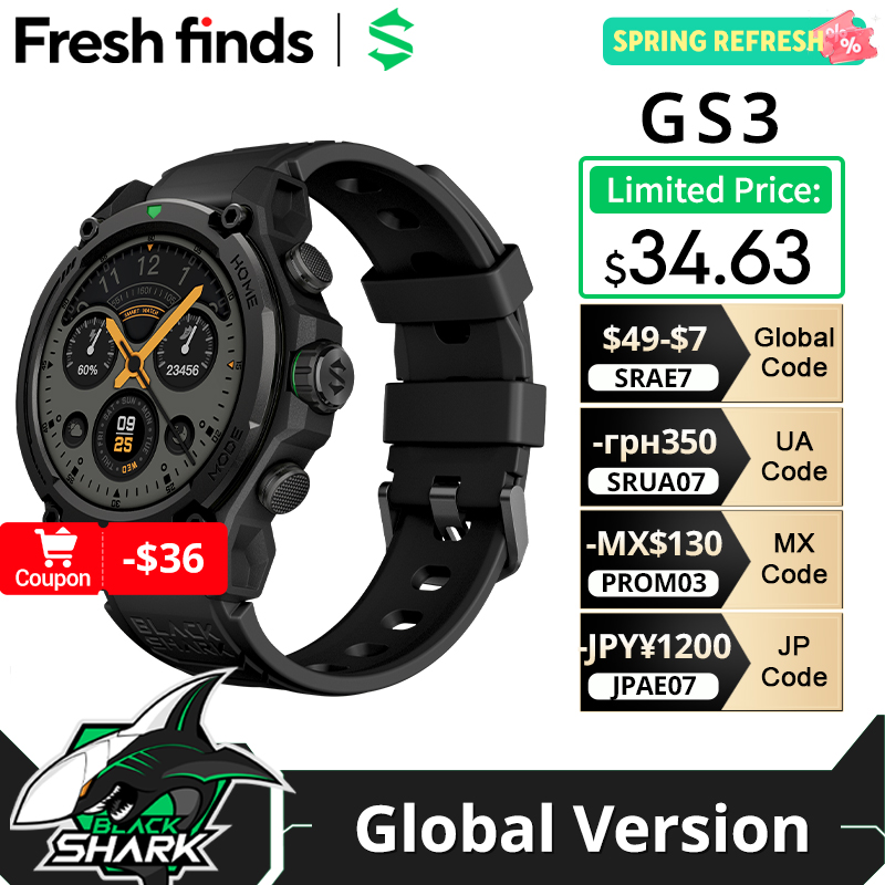 Smartwatch Faces - [Dünya Prömiyeri] Blackshark GS3 Akıllı Saat