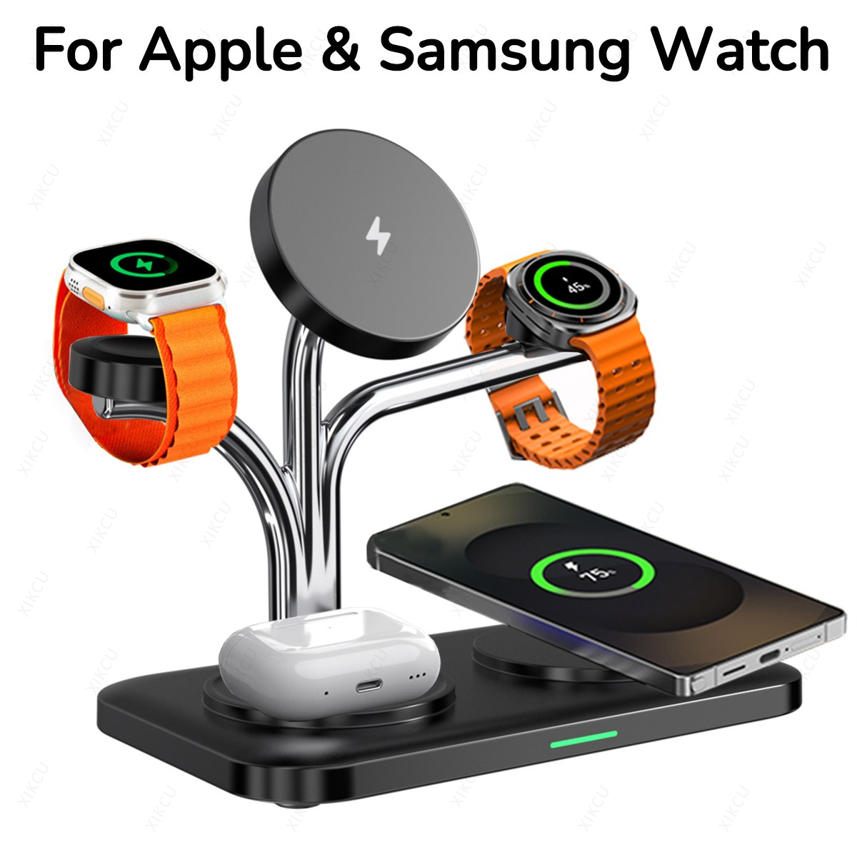 Watch Charger Cable - 5'i 1 Arada Manyetik Kablosuz Şarj