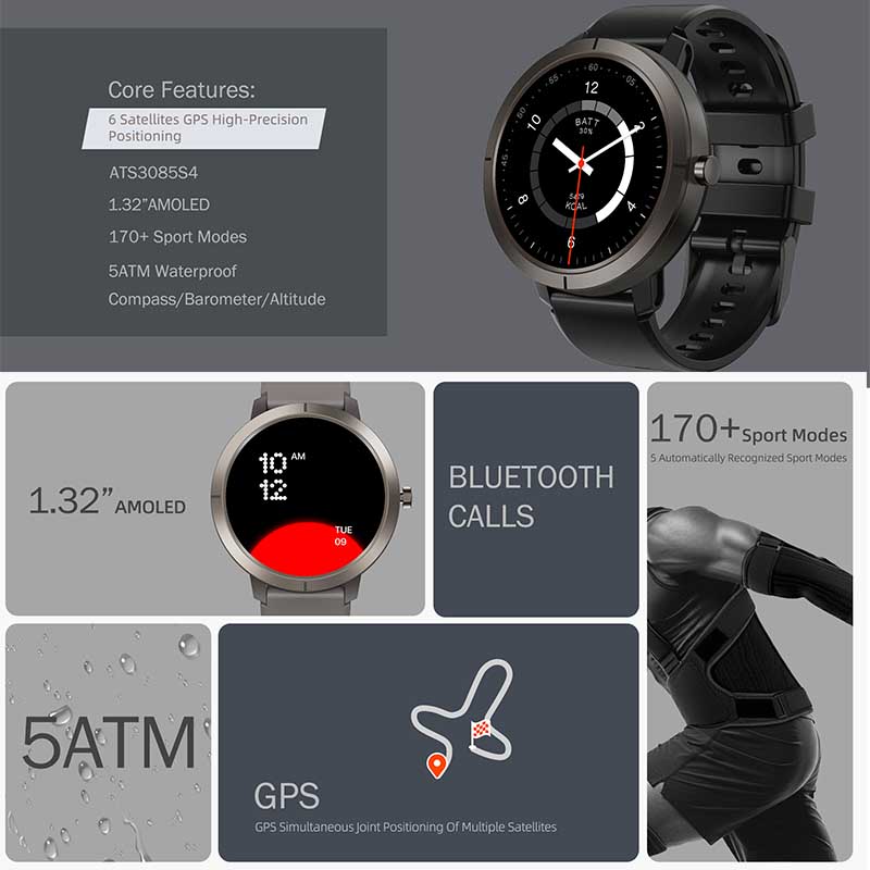 2026 GPS Akıllı Saat AMOLED 1. - Smartwatch Face incelemesi ve fiyatı