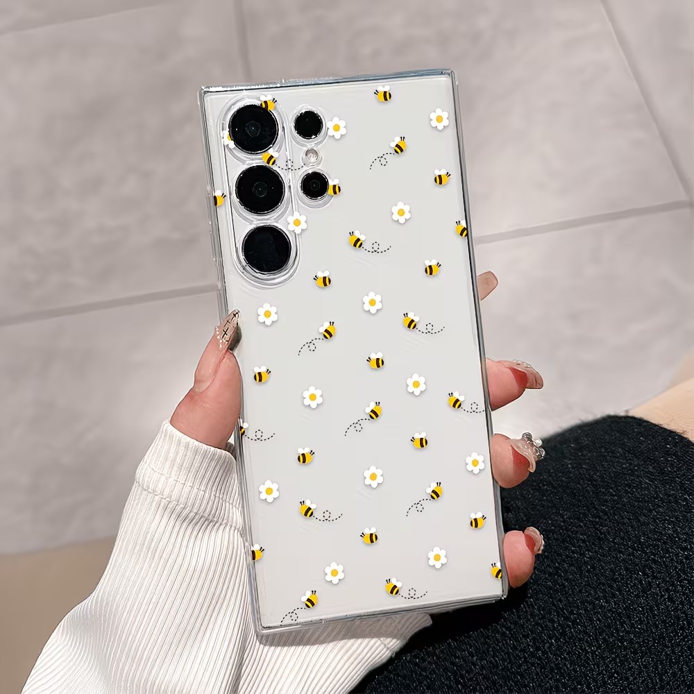 Şeffaf TPU Sevimli Arı Papatya - Samsung Galaxy A55 incelemesi ve fiyatı