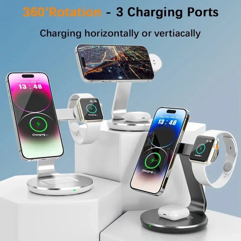 3'ü 1 Arada Kablosuz Şarj Stan - Watch Charger Cable incelemesi ve fiyatı