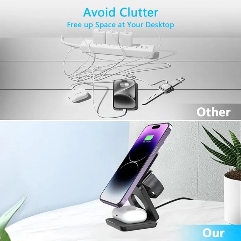 3'ü 1 Arada Katlanabilir Manye - Watch Charger Cable incelemesi ve fiyatı